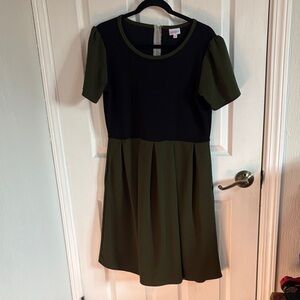 LuLaRoe Black and Olive Dress